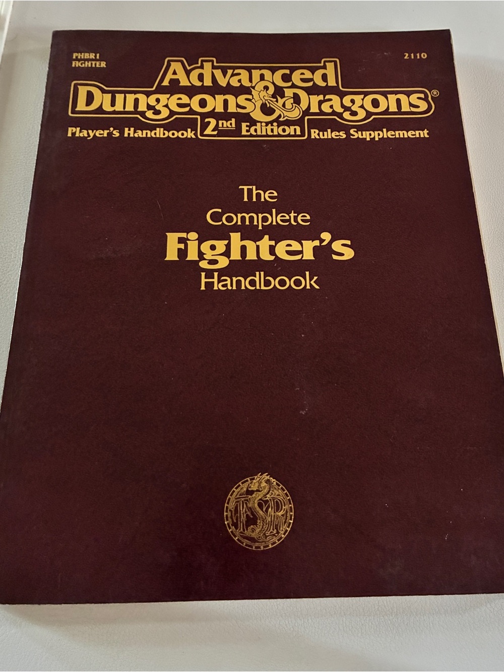 The Complete Fighter's Handbook Advanced Dungeons & Dragons 2nd Edition TSR 2110